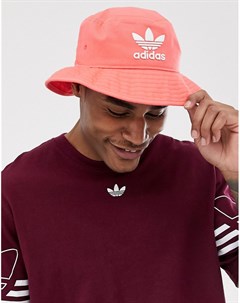 Красная панама с логотипом Adidas originals