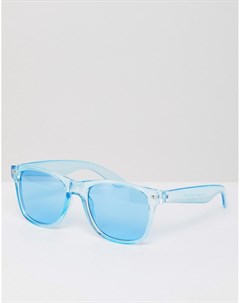 Синие солнцезащитные очки в квадратной оправе 7X Svnx