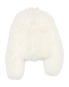 Шуба из искусственного меха, белый Salvatore santoro