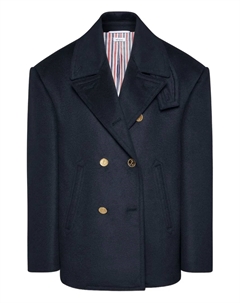 Двубортный пиджак, синий Thom browne