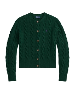 Кардиган фактурной вязки, зеленый Polo ralph lauren