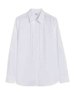 Хлопковая рубашка с оборками, белый Aspesi