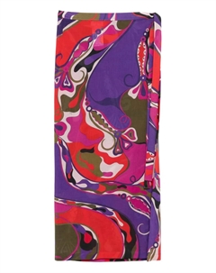 Макси-юбка с абстрактным принтом, фиолетовый Pucci