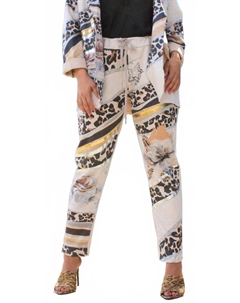 Фиго Брюки с завязкой на талии в бежевом Gigi moda