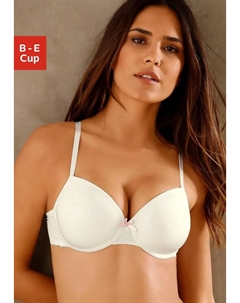 Бюстгальтер с чашечками "Everyday Fashion", на косточках и тонкой кружевной лентой, кремовый S.oliver