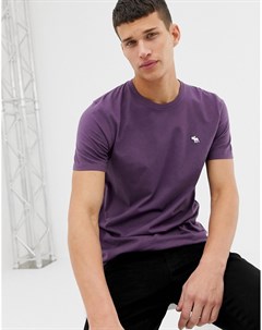 Фиолетовая футболка с логотипом Abercrombie & fitch
