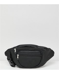 Черная сумка кошелек на пояс из переработанного полиуретана inspired Reclaimed vintage