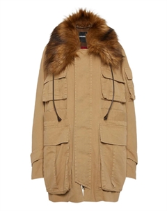 Парка с меховым воротником, нейтральный Dsquared2