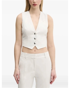 Жилет на пуговицах, белый Hugo