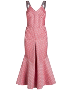 Жаккардовое платье Flower Tye, розовый Etro