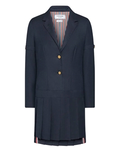 Платье со складками, синий Thom browne