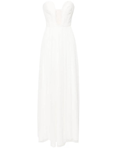 Вечернее платье из тюля без бретелей, белый Ana radu