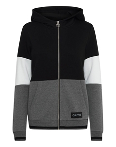 Худи с капюшоном на молнии Anna, Grey/Black Oxmo