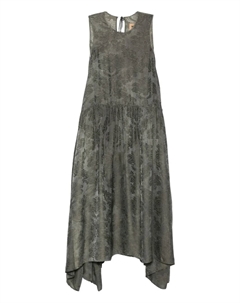 Платье без рукавов с цветочным принтом, зеленый Uma wang