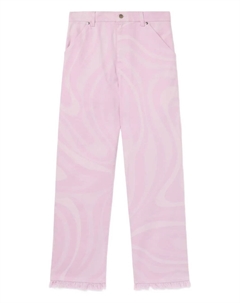 Брюки с мраморным принтом, розовый Pucci