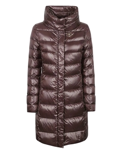 Стеганое пальто с высоким воротником, коричневый Fay