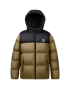 Пуховик унисекс, Ароматический порошок/фантомный черный Camel