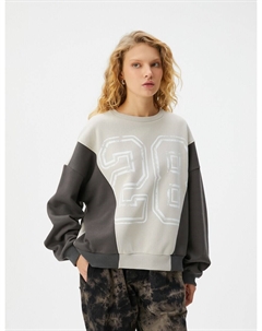 Толстовка, цвет Anthracite/Light grey Koton