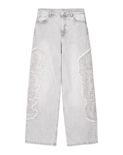 Джинсы свободного кроя, Light grey Bershka