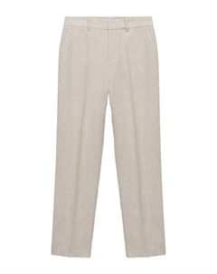Обычные плиссированные брюки Boreli, Greige Mango
