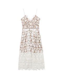 Слип-платье Женское Чисто-белое Self-portrait