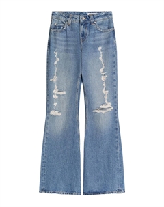 Расклешенные джинсы, Blue denim Bershka