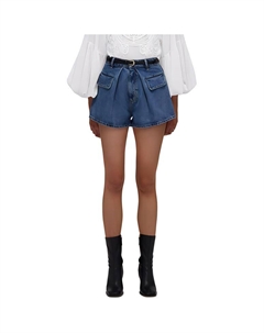 Self Portrait Джинсовые шорты Женские Джинсовый синий Self-portrait