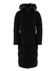 Пуховик с меховой отделкой, черный Moorer
