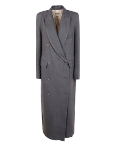 Двубортное пальто Cigna, серый Uma wang