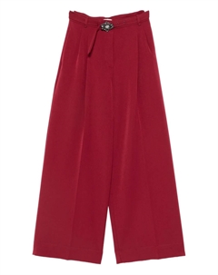 Брюки с украшением в виде ремня, красный Liu jo