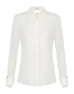 Рубашка с открытой спиной, нейтральный Elisabetta franchi