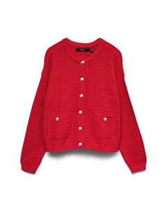 Вязаный кардиган VMHARPER, Red Vero moda