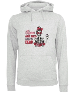 Толстовка Anti Valentinstag Roses Are Red, mottled grey F4nt4stic