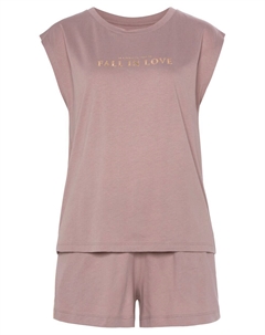 Короткий пижамный комплект Dreams, Dusky pink Vivance
