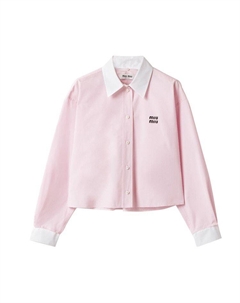 Рубашка Poplin Shirt, Pink Miu miu