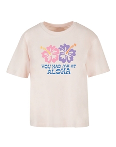 Футболка You Had Me At Aloha, Rose/Light pink F4nt4stic
