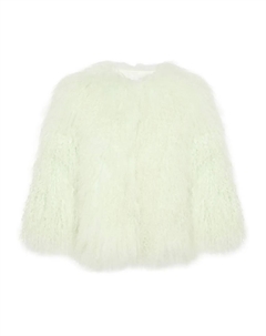 Дубленка, зеленый Yves salomon