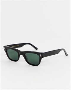 Черные квадратные солнцезащитные очки Aki Monokel eyewear