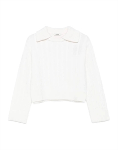 Свитер фактурной вязки, нейтральный Sandro