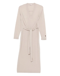 Платье миди с V-образным вырезом, нейтральный Liu jo