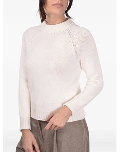 Шерстяной свитер с рукавами реглан, белый Gran sasso