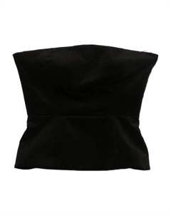 Топ с баской, черный Parosh