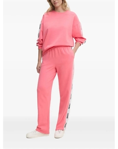 Пижамный комплект с логотипной лентой, розовый Dkny