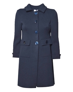 Однобортное пальто, синий Charlott