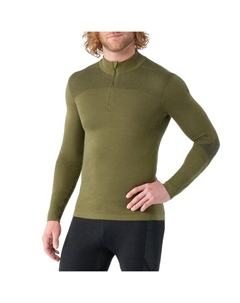 Базовый слой из мериносовой шерсти Intraknit, топ с молнией 1/4 - мужской, Winter Moss Smartwool