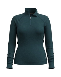 Классический термобелье из мериносовой шерсти с застежкой-молнией 1/4 - женский, Twilight Blue Heather Smartwool