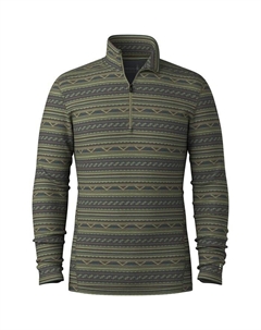 Классический термобелье из мериносовой шерсти с застежкой-молнией 1/4 - мужской, Winter Moss Summit Soul Smartwool