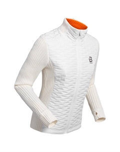 Флисовая удобная женская кофта на молнии, цвет "снежно-белый" - s Bjorn daehlie