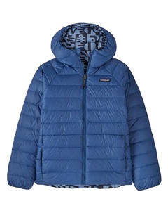 Двусторонний пуховый свитер с капюшоном - детский, Mother Tree: Sunken Blue Patagonia