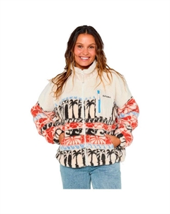 Флисовая кофта Oceanic с застежкой-молнией бежевого цвета - xs Rip curl